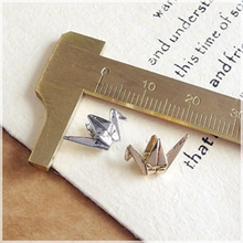 將圖片載入圖庫檢視器 Craft Tamago 原創紙鶴金屬吊飾零件10件組