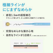 將圖片載入圖庫檢視器 dejavu 極細柔滑霜狀不脫妝眼線筆 1黑色