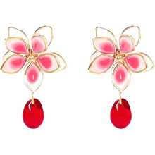 將圖片載入圖庫檢視器 Jewktuai 櫻花耳環 925銀 18K金