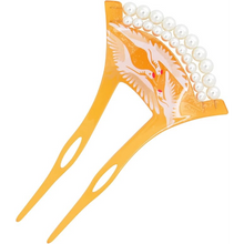 將圖片載入圖庫檢視器 Kingsiely 白鶴/櫻花 珍珠髮簪