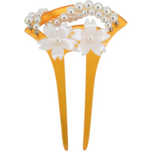 將圖片載入圖庫檢視器 Kingsiely 白鶴/櫻花 珍珠髮簪