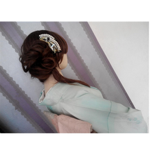 將圖片載入圖庫檢視器 Kingsiely 白鶴/櫻花 珍珠髮簪