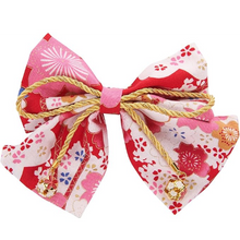 將圖片載入圖庫檢視器 和風髮飾 緞帶 附鈴鐺