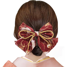 將圖片載入圖庫檢視器 和風髮飾 緞帶 附鈴鐺