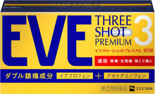將圖片載入圖庫檢視器 EVE Three shot 頂極速效頭痛藥 (30錠/60錠/90錠)