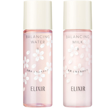 將圖片載入圖庫檢視器 資生堂 ELIXIR REFLET 【櫻花限定設計】平衡滋潤化妝水乳液套組30mL*2