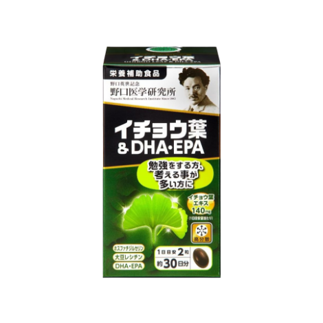 野口醫學研究所 銀杏葉 & DHA/EPA 60錠