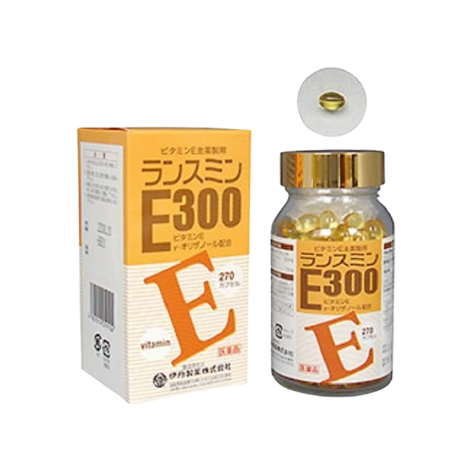 伊丹製藥 Lansmin 維他命E300 緩解肩膀僵硬 270粒/瓶