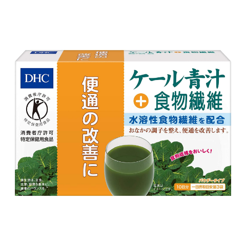 DHC 甘藍青汁+膳食纖維 30袋【特定保健用食品】