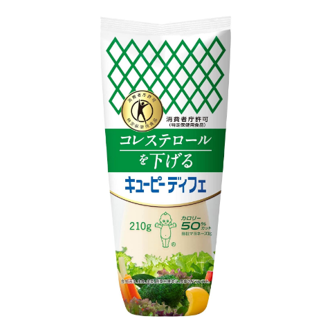 Kewpie Defe 降低膽固醇美乃滋 210ｇ【日本消費廳認可・特定保健用食品】