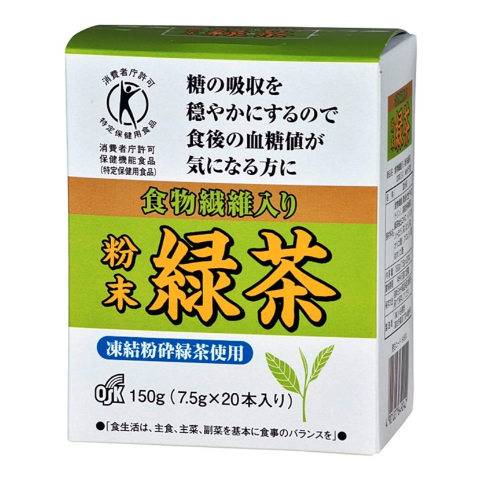 OSK 含膳食纖維綠茶粉 20包【特定保健用食品】
