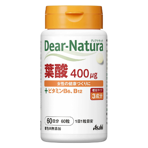 Asahi 朝日 Dear Natura 葉酸 60粒