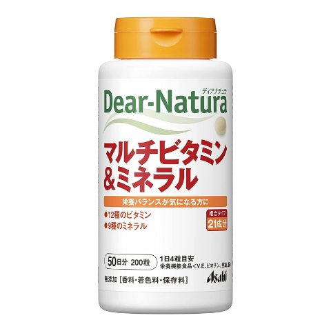 Asahi 朝日 Dear Natura 綜合維生素和礦物質 200粒