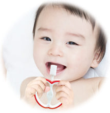 將圖片載入圖庫檢視器 EDISONmama 孩童第一次使用的雙面乳齒牙刷 蘋果造型
