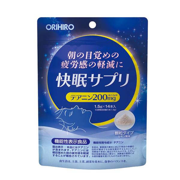 ORIHIRO歐力喜樂 熟睡助眠保健品(檸檬味/顆粒) 1.5g*14包/袋