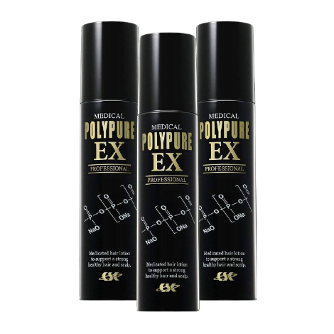 PolyPure EX 生髮劑 促進生髮 防止頭髮稀疏 男性女性用  120ml 3瓶組