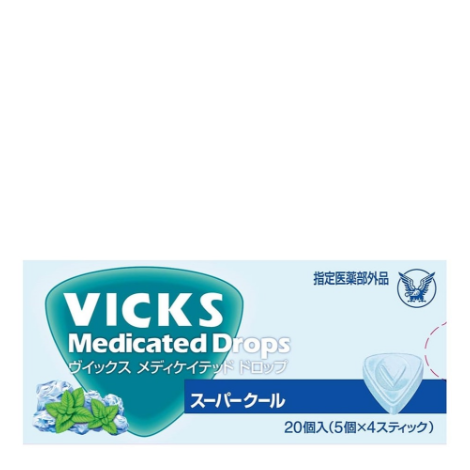大正製藥  VICKS 喉糖 舒緩咽喉腫痛 口腔除臭殺菌 (超涼爽薄荷味) 20顆